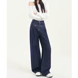 ベーシックハイウエストワイドデニムパンツ レディース | aimoha | 詳細画像25
