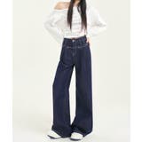 ベーシックハイウエストワイドデニムパンツ レディース | aimoha | 詳細画像27