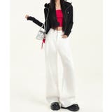 ベーシックハイウエストワイドデニムパンツ レディース | aimoha | 詳細画像7
