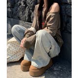 ウォッシュ・ワイドデニムパンツ | aimoha | 詳細画像6