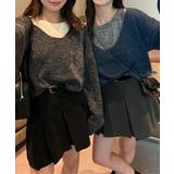 レイヤードデザインニットトップス【AW】 | aimoha  | 詳細画像19 