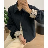 レースディテールコットンシャツ | aimoha  | 詳細画像13 