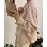 レースディテールコットンシャツ | aimoha  | 詳細画像16 