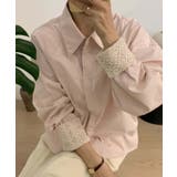 レースディテールコットンシャツ | aimoha  | 詳細画像22 