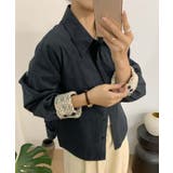 レースディテールコットンシャツ | aimoha  | 詳細画像5 