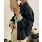 レースディテールコットンシャツ | aimoha  | 詳細画像6 