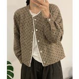 ドットパターンコットンジャケット | aimoha | 詳細画像10