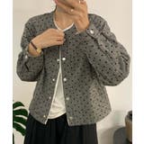 ドットパターンコットンジャケット | aimoha | 詳細画像14