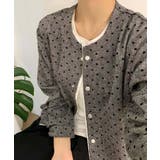 ドットパターンコットンジャケット | aimoha | 詳細画像1