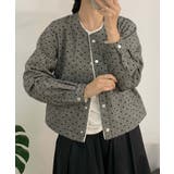 ドットパターンコットンジャケット | aimoha | 詳細画像16