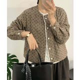 ドットパターンコットンジャケット | aimoha | 詳細画像7