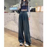 ハイウエストワイドデニムパンツ | aimoha | 詳細画像19