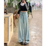 ハイウエストワイドデニムパンツ | aimoha | 詳細画像25