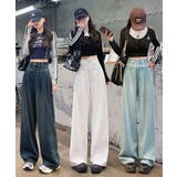 ハイウエストワイドデニムパンツ | aimoha | 詳細画像32