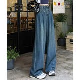 ハイウエストワイドデニムパンツ | aimoha | 詳細画像2