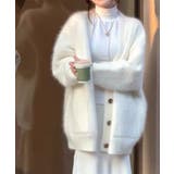 ホワイト | モコモコゆったりカーディガン【AW】 | aimoha 