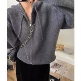 グレー | 前あきニットウェア セーター | aimoha 