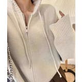 オフホワイト | 前あきニットウェア セーター | aimoha 