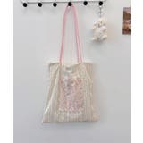 レース刺繍ポケットトートバッグ | aimoha  | 詳細画像8 