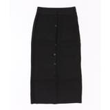 エレガントリブボタンスカート ニットロングスカート【AW】 | aimoha  | 詳細画像7 