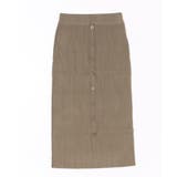 エレガントリブボタンスカート ニットロングスカート【AW】 | aimoha  | 詳細画像9 