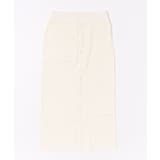 エレガントリブボタンスカート ニットロングスカート【AW】 | aimoha  | 詳細画像6 