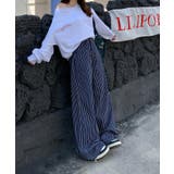 ストライプワイドデニムパンツ | aimoha | 詳細画像14