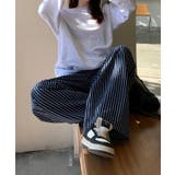 ストライプワイドデニムパンツ | aimoha | 詳細画像16