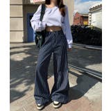 ストライプワイドデニムパンツ | aimoha | 詳細画像23