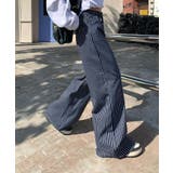 ストライプワイドデニムパンツ | aimoha | 詳細画像24