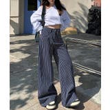 ストライプワイドデニムパンツ | aimoha | 詳細画像28