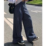 ストライプワイドデニムパンツ | aimoha | 詳細画像2