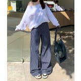 ストライプワイドデニムパンツ | aimoha | 詳細画像7