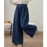 ドット柄ハイウエストワイドパンツ | aimoha | 詳細画像16
