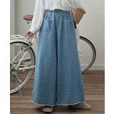 ドット柄ハイウエストワイドパンツ | aimoha | 詳細画像17