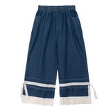 レース付きデニムワイドパンツ | aimoha | 詳細画像20