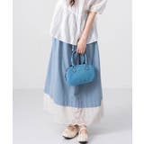 レース付きデニムドローストリングスカート | aimoha  | 詳細画像15 