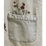 花柄刺繍デニムベスト | aimoha | 詳細画像6