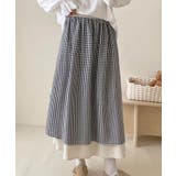 ギンガムチェックロングスカート | aimoha  | 詳細画像14 