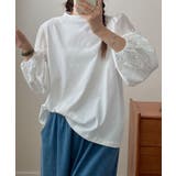 ホワイト | レーススリーブプルオーバー | aimoha