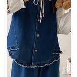 フリルデニムベスト | aimoha | 詳細画像10