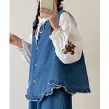 フリルデニムベスト | aimoha | 詳細画像11