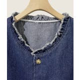 フリルデニムベスト | aimoha | 詳細画像4