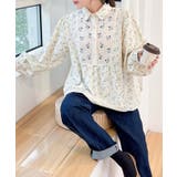 ナチュラルフローラルプリントブラウス | aimoha | 詳細画像4