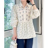 ナチュラルフローラルプリントブラウス | aimoha | 詳細画像5