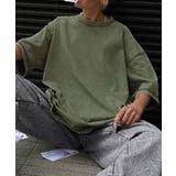 カーキ | ヴィンテージライクルーズTシャツ | aimoha