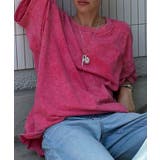 サーモンピンク | ヴィンテージライクルーズTシャツ | aimoha