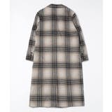 ウールチェック柄ロングコート【AW】 | aimoha  | 詳細画像4 