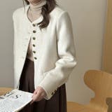 ウール襟なしショートジャケット【AW】 | aimoha  | 詳細画像1 