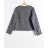 ウール襟なしショートジャケット【AW】 | aimoha  | 詳細画像17 